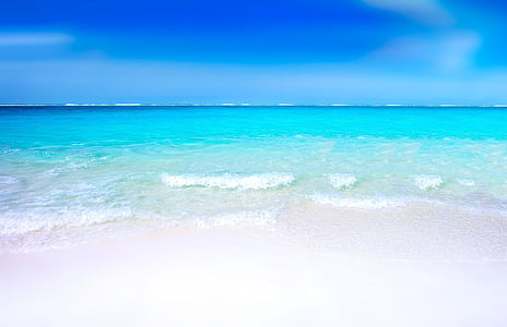 stranden, paradis, Paradise beach, Holiday, badvatten, havet, solen