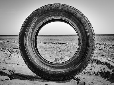 tire, discarded, rubber, waste, used, garbage, recycling