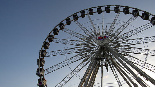 Ferris, roue, Carnaval, amusement, Sky, juste, été