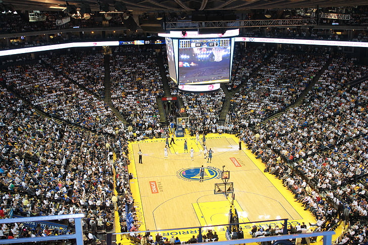 basket, Stadio, FIBA Golden state warriors, Oakland, folla, basket stadion, partita di basket