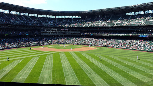 Baseball diamond, sportovní, baseballový stadion, Safeco pole, Stadion, Seattle, Washington