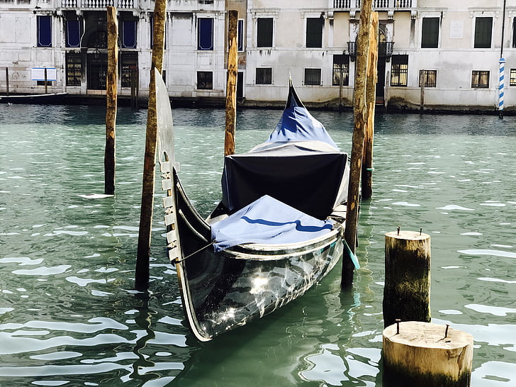 venetianske båt, gondol, Venezia