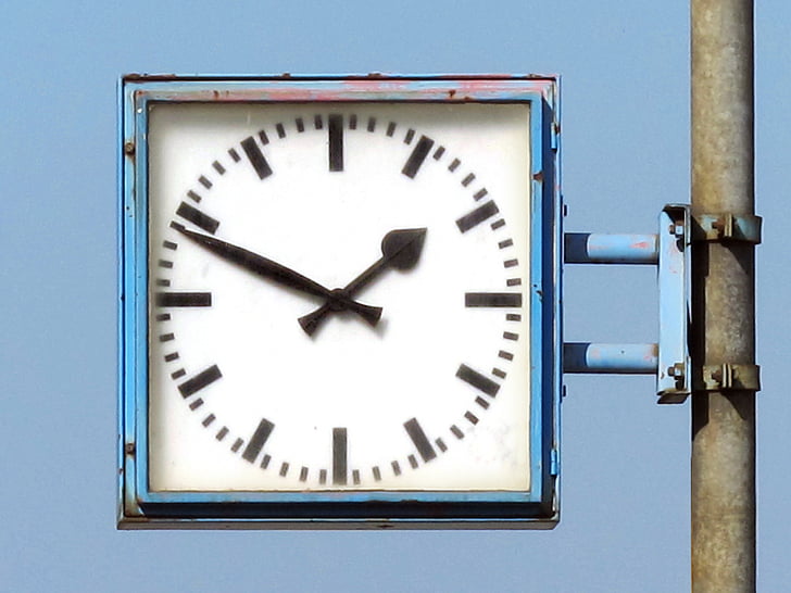 นาฬิกา, นาฬิกาสถานี, หน้าปัดนาฬิกา, สถานีรถไฟ, เก่า, เวลาของ, ชั่วโมง