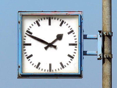 relógio, relógio da estação, relógio, Estação Ferroviária, velho, tempo de, horas