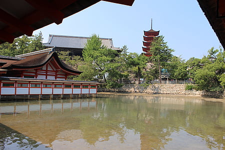 itsukushima shinto shrine, miyajima, shrine, japan