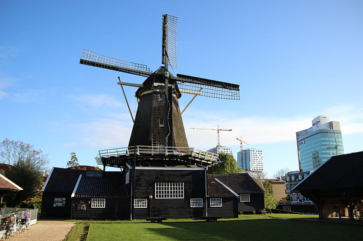 Холандия, мелница, вятърна мелница, Холандия, исторически