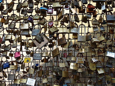 castles, love, promise, love locks, symbol, eternal love, padlocks