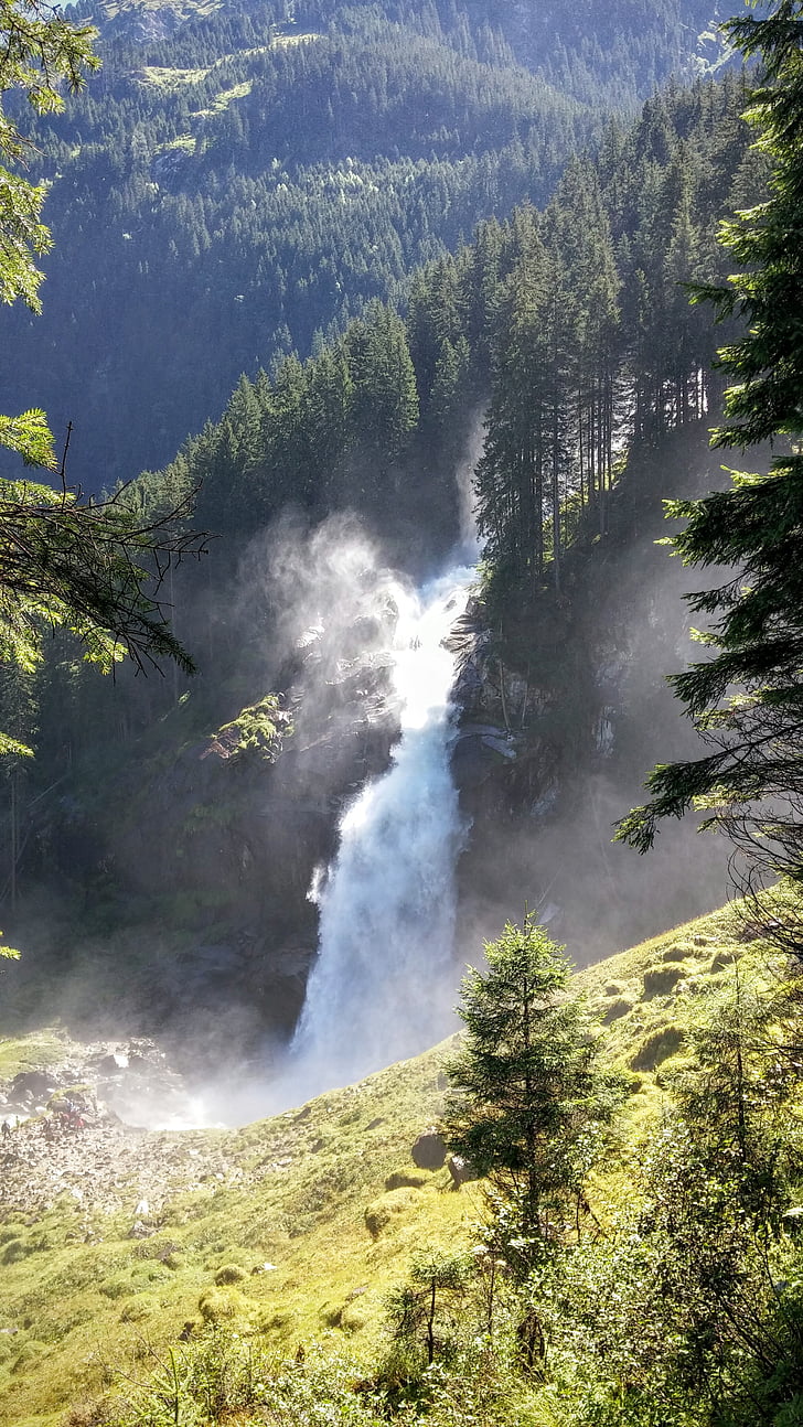 Krimml, vattenfall, vatten, naturen, Pinzgau, Salzburg, Österrike