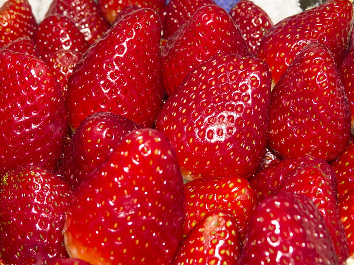 strawberry, fruit, macro, delight, health, power supply, natural