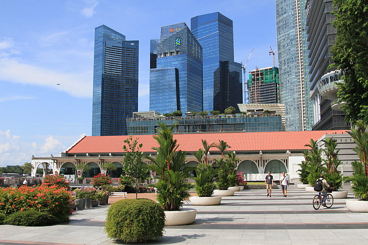 Singapur, Asie, mrakodrap, Metropolis, jihovýchodní Asie, underwaygs