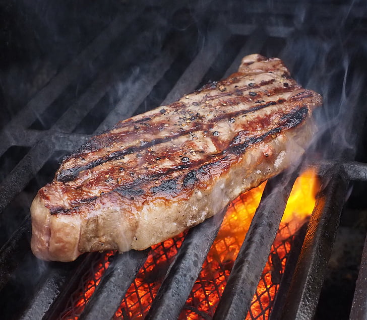 steak, beef, meat, food, grilled, dinner, meal