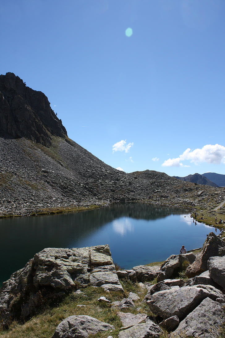 Mountain lake, Alpid, Matkamine, suvel, Panorama