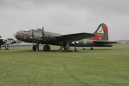 Boeing, B17, Anglie, Spojené království, historicky, Světová válka, letadla