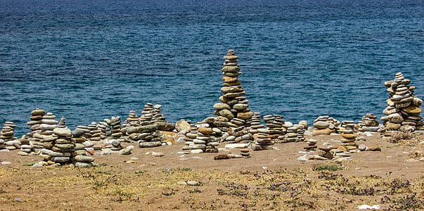 Kypros, Akamas, nasjonalpark, steiner, stranden, natur