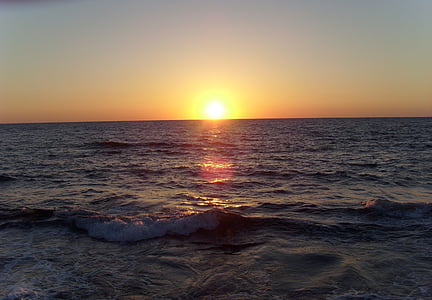 tel aviv, sunset, sea, nature, summer, beach, sun