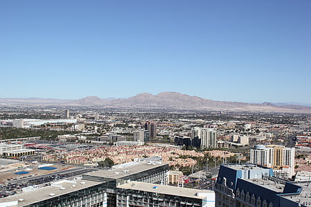 Las Vegasissa, maisema, taivas, City, Desert