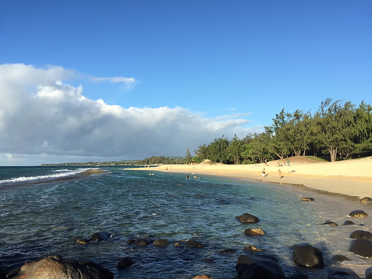 Maui, Hawaii, Paia, stranden, hav, sand