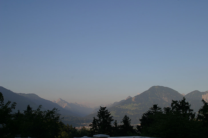 Áustria, Voralberg, Vale gamperdona, natureza, humor, montanhas, céu
