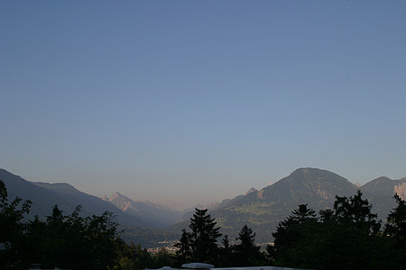 Ausztria, Voralberg, gamperdona völgy, természet, hangulat, hegyek, Sky