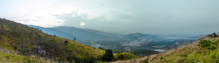 zelená, hory, Příroda, krajina, Summit, vrcholy, tráva