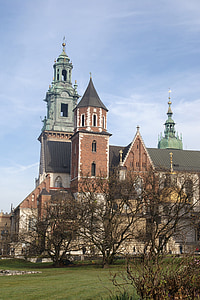 Lengyelország, Krakkó, Wawel, torony, a régi város, templom, emlékmű
