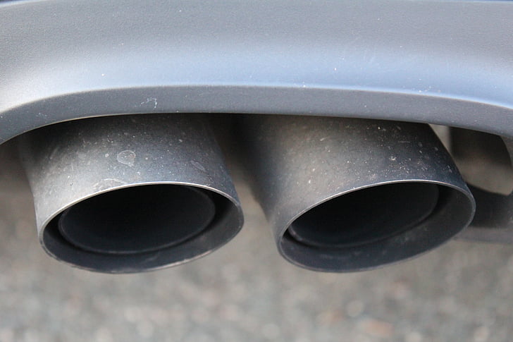 izpušnih plinov, avto, siva, izpušni plini, avto izpušnih plinov, onesnaževanja