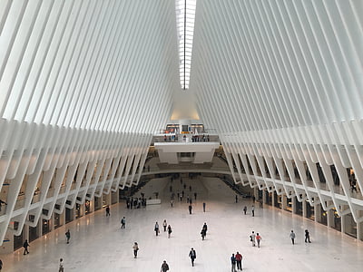 Nova york, EUA, WTC, l'estació de, moderna, arquitectura