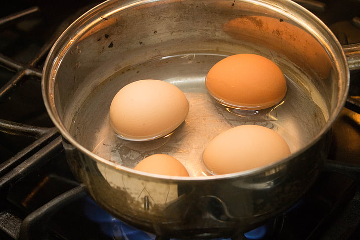 eggs, boiled eggs, breakfast, food, boiled, cooked, healthy
