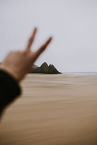 sea, ocean, sand, travel, beach, peace, hand