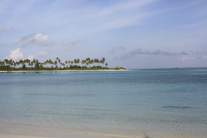 Maledivy, Ostrov, láska, Raj