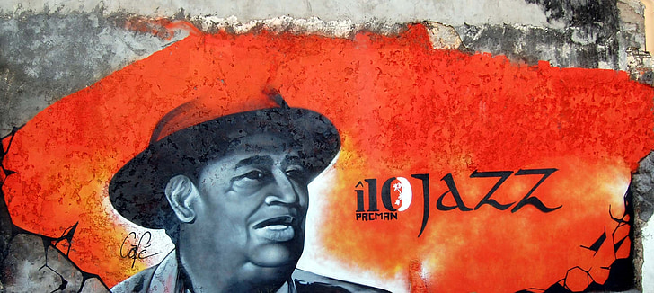 μουσικοί, τραγουδιστές, jazzman, τέχνη του δρόμου, Grafiti