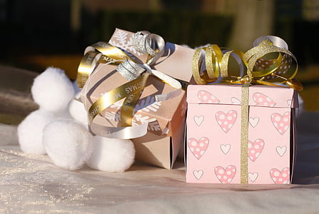 подарунок, Подарункова коробка, сюрприз, дати, подарунок стрічки, Різдво, поле