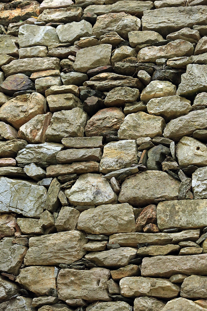 hoone, kuiv kivi, Languedoc, seina, kivid, vana seina, Taustapilt
