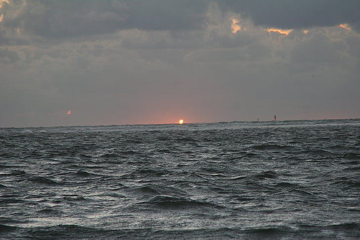 forta maror, Mar del nord, Borkum, Alemanya, Illes de Frísia Oriental, Mar de wadden al Parc Nacional, Mar