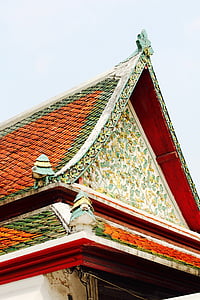 Thajsko, Bangkok, chrám, střecha, Asie, palác, budova