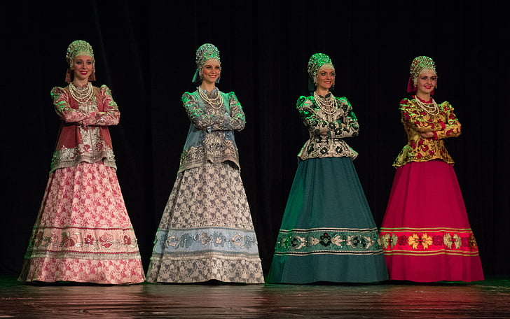 Rusia, Folklor, Berezka, konser, Nasional, etnis, Vintage