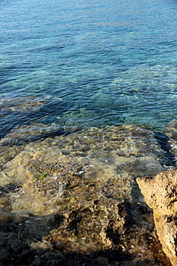 água, mar, rocha, pedra, estrutura, onda, Claro
