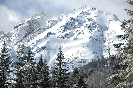 Tatry, Gerlach, pozimi, sneg, gorskih, narave, krajine