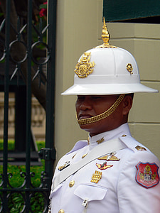 Tajland, čuvar, Kraljevska palača, uniforma, palača