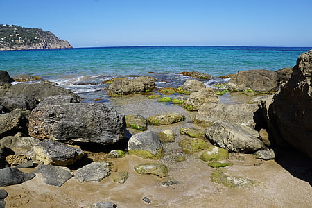 Ibiza, havet, vatten, Rock, ön, Balearerna