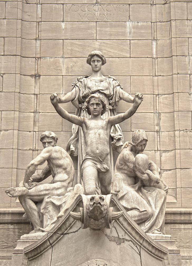 sculpture, statue de, monument, point de repère, Tourisme, américain, classique