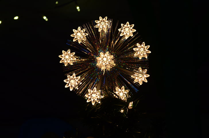 Star, jul, dekoration, Julestjernen, ornament, festlig, snefnug