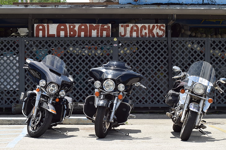 Alabama jacks, Florida, Miami, bil ljud road, bar, nycklar, motorcyklar