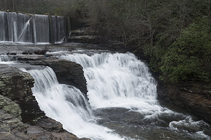chute d’eau, Rapids, chute d’eau de l’Alabama, Falls