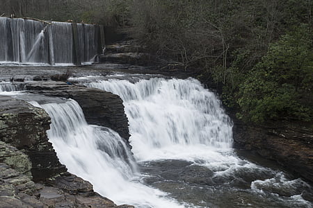 Wasserfall, Stromschnellen, Alabama-Wasserfall, fällt