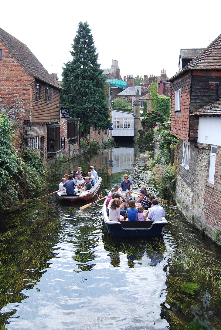 floden, sommar, båtliv, resor, transport, kommunikationer, Canterbury
