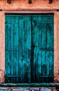 вратата, дървени, цветни, за съхранение на багаж, традиционни, крайградски, архитектура