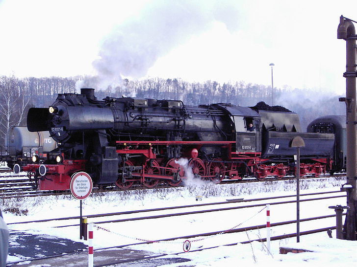 lokomotif uap, kereta api