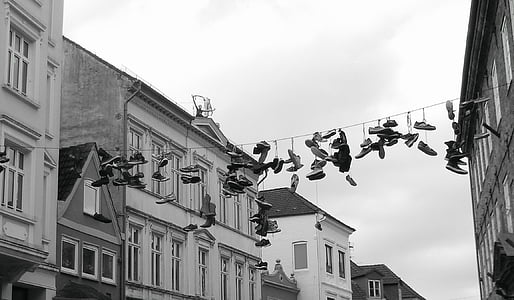 Ayakkabı, yol, spor ayakkabı, Flensburg iline, bağlı, GAG, eğlenceli