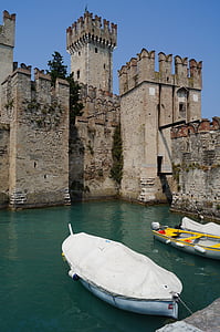 Lake, Garda, Italië, weergave, boot, boten, puin